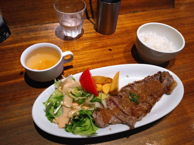 横浜駅 限定食のステーキランチが500円と安すぎた