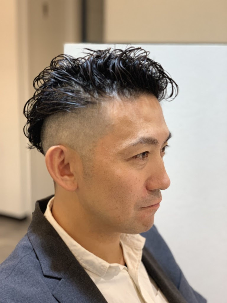 ツーブロック メンズパーマ 福岡市南区高宮駅近くの美容室 理容室 オアシス 野間の個室ヘアーサロン