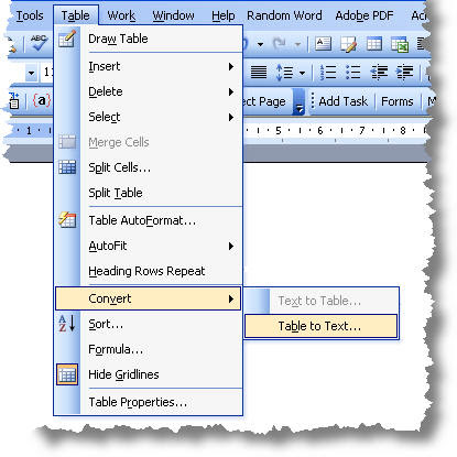 Convert Word labels to a mail merge data source