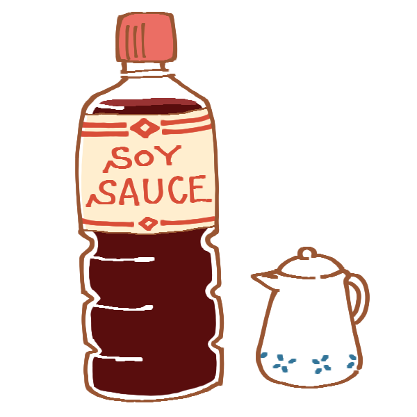醤油のイラスト かわいいフリー素材が無料のイラストレイン