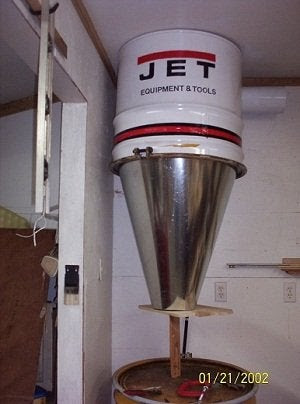 diy cyclone collector - by kizerpea @ LumberJocks.com ~ woodworking 
