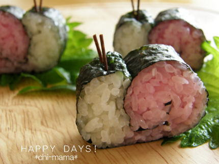 でんでん虫 かたつむり 海苔巻きの作り方 飾り巻き デコ弁 Happy Days