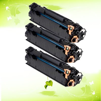3 x HP P1102w High Quality rigenerata cartuccia di toner CE285A sostituzione HP stampanti M1132MFP, M1212NF, P1100, P1102, P1102w by Printing Pleasure PP PREMIUM