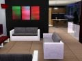 Modern house, Bachelor´s home interior design. THE SIMS 3