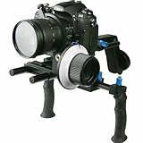 Digital DSLR Shoulder Mount Rig with COUNTER WEIGHT and Follow Focus for Camcorder Steady DSLR Video Cam Camera WYRL02SET