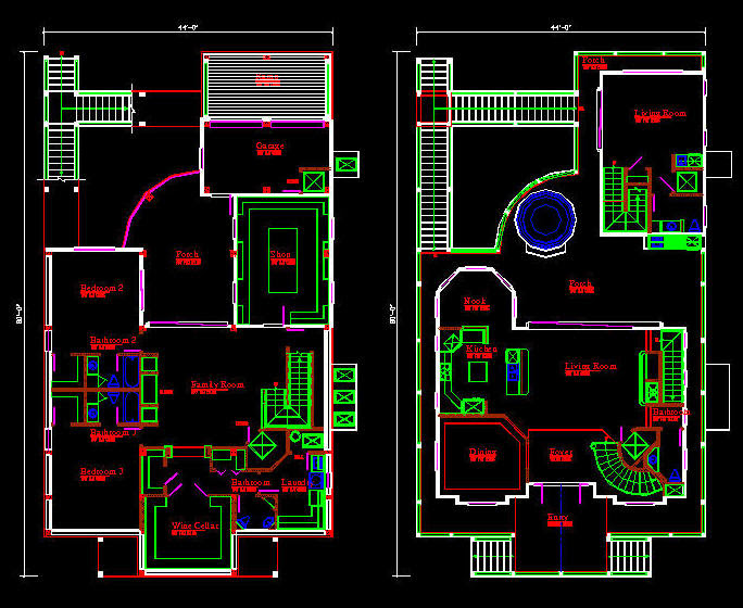 Autocad House Drawing at GetDrawings Free download