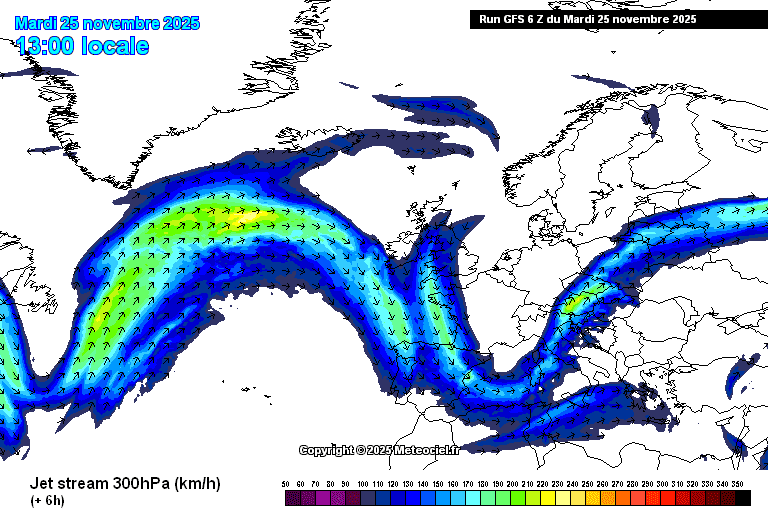 JET STREAM sur METEOCIEL