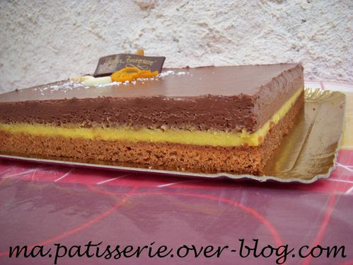 Duo Chocolat Orange Financier Au Chocolat Orange Curd Et Mousse Au Chocolat Ma Patisserie Over Blog Com