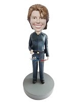 Police Female Custom Bobble Head 3