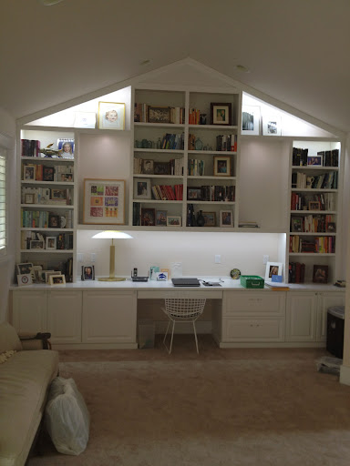 Built In Bookshelves With Vaulted Ceilings