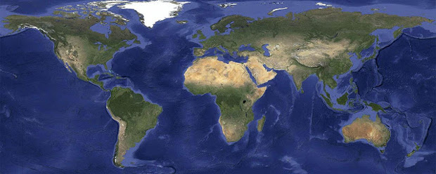 Atualização do Google Maps e Earth mostra imagem do planeta sem nuvens (foto: Divulgação)