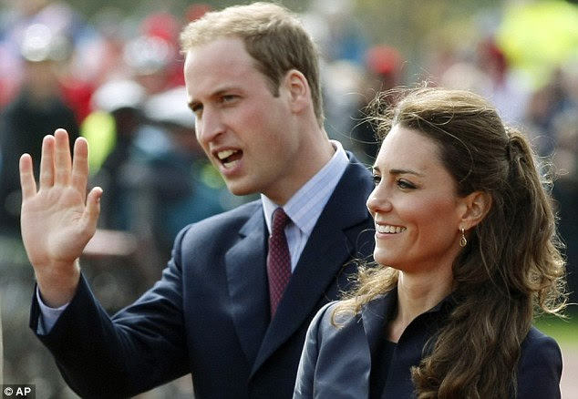 Final preparations: William and Kate will be hoping they miss the showers when they marry at Westminster Abbey on April 29