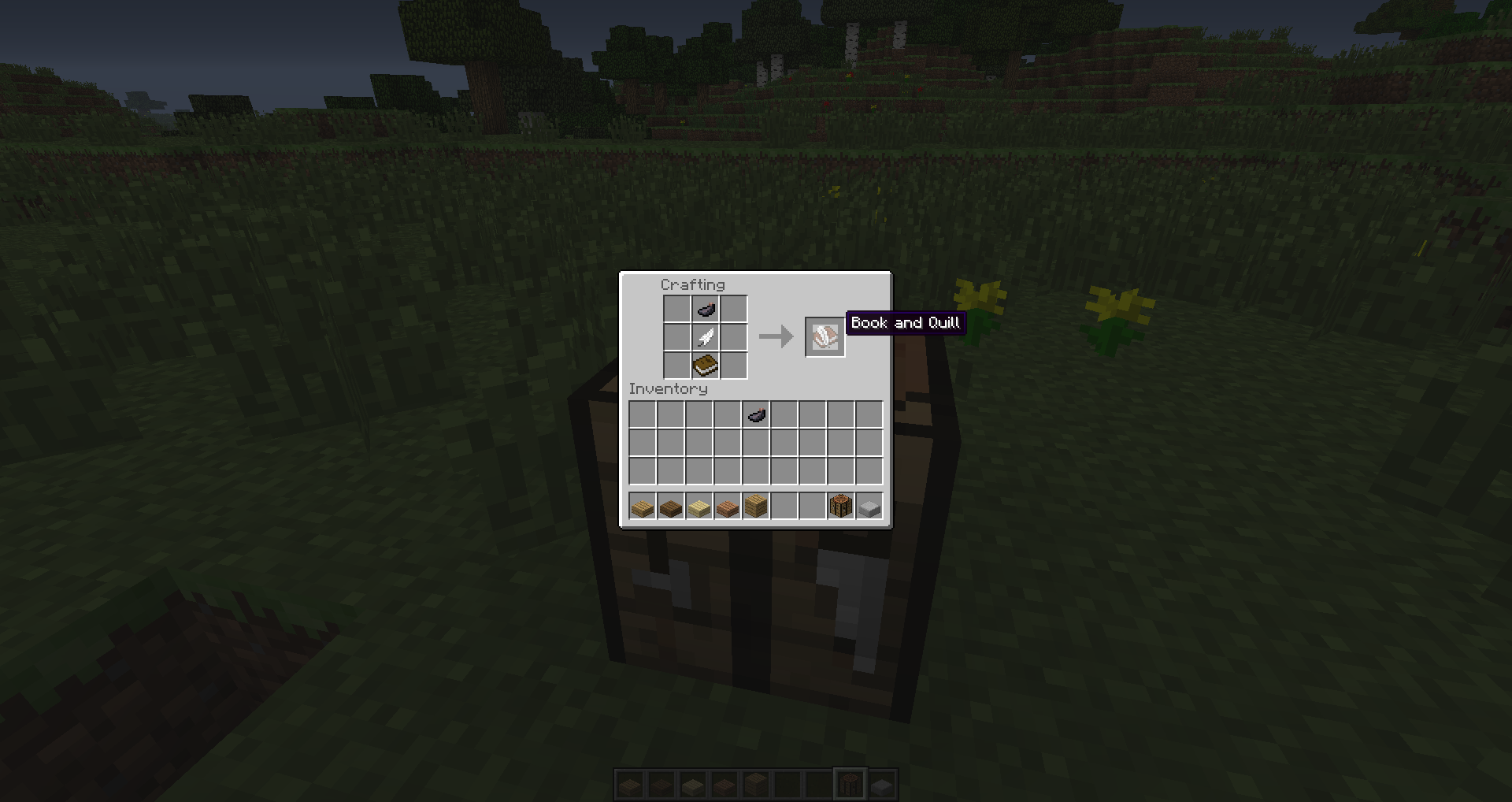 How to make a book and quill in minecraft 1.3.2 