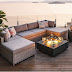 Patio Table Flame - Our outdoor heating options help you appreciate outdoor life in chilly weather.