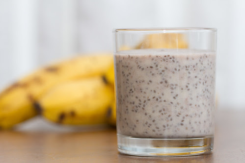 Banana and chia coconut pudding. Banaani-kookosepuding chia-seemnetega.