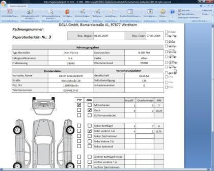 Versicherungen Mietvertrag Werkstattauftrag Vorlage Excel