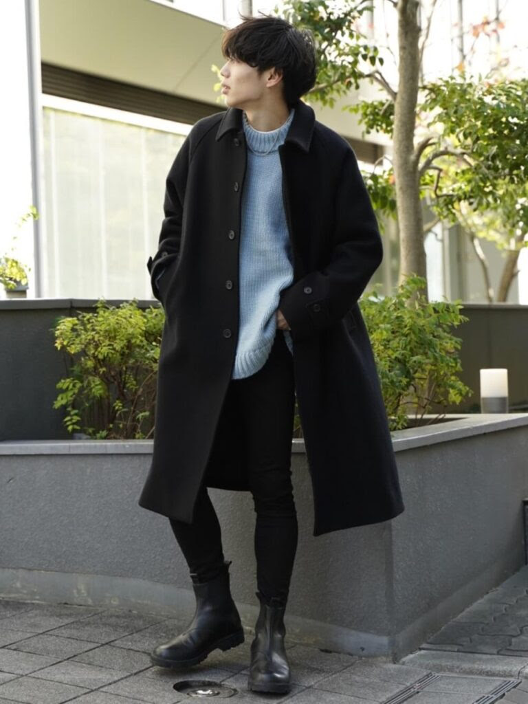 ブーツ 黒 のメンズの秋のコーデ 人気でおすすめの黒ブーツを紹介