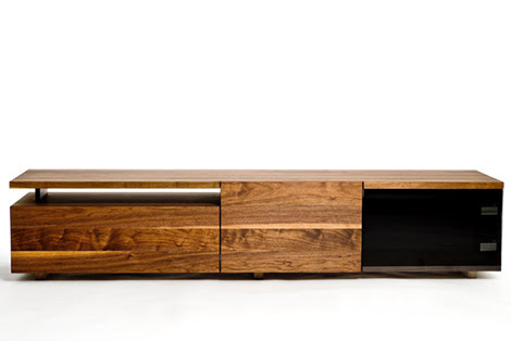 Contemporary Storage Furniture for Media / Clothes in Solid 