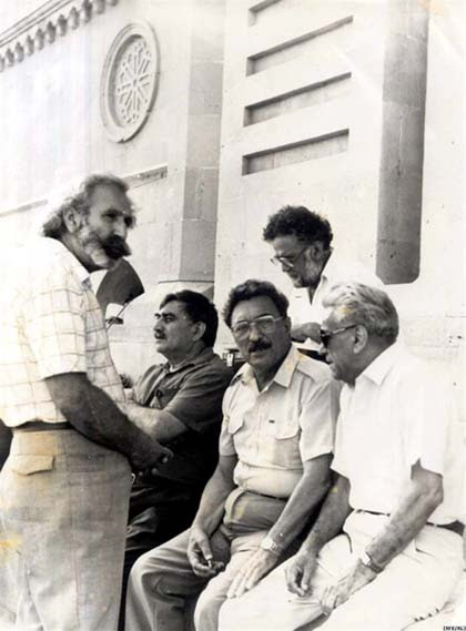 Aerial photo of central Baku by Victor Korvin-Kerber. 1918