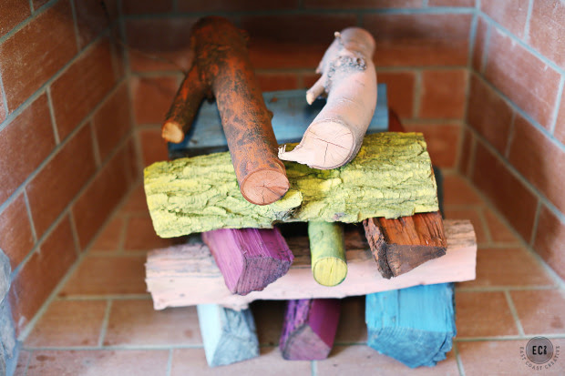 summer decoration for fireplaces