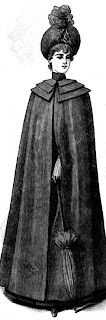 Collars on simple cloaks makes it more formal
