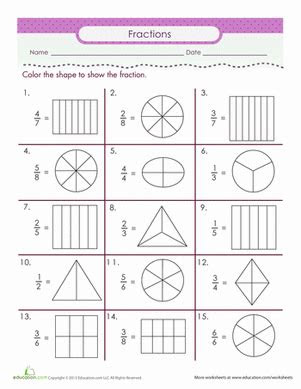  third grade fractions worksheets and printables william hoppers