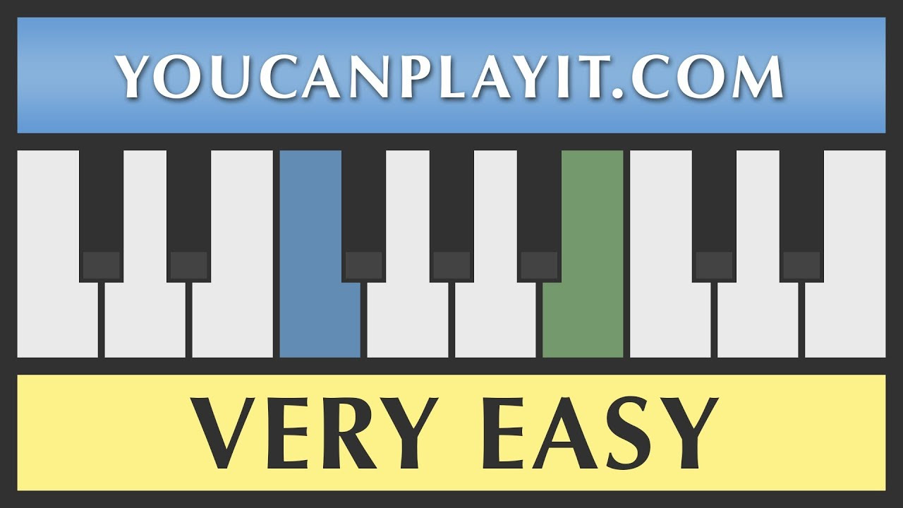 Jingle Bells - Very Easy Piano Tutorial - YouTube