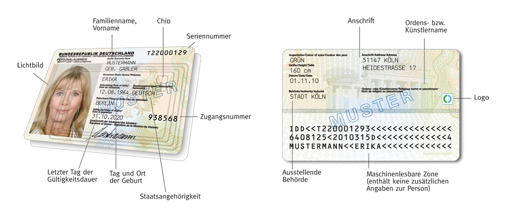 Personalausweises - Stadt Jessen (Elster)
