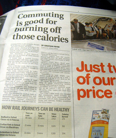 Burn off calories by commuting - Evening Standard
