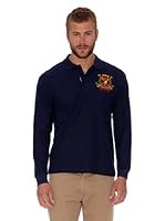 Polo Club Polo Regular Fit Ml Escudo & (Azul)