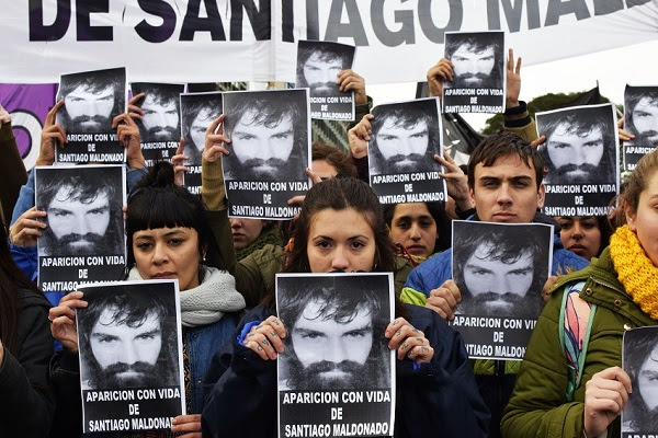 Resultado de imagen para aparicion con vida SANTIAGO MALDONADO