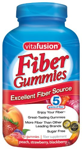Vitafusion Fiber Gummies, Sugar Free, 90-Count Bottle
