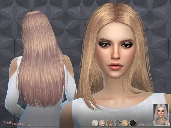 The Sims Resource: WINGS OS0226 hairstyle • Sims 4 Downloads