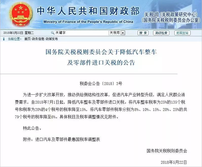 7月6日起 美国产进口车关税加征25 这些车型要哭了 手机凤凰网