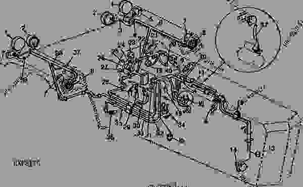 LAMP AND ENGINE WIRING [02B09] - ТРАКТОР John Deere 4430 - TRACTOR