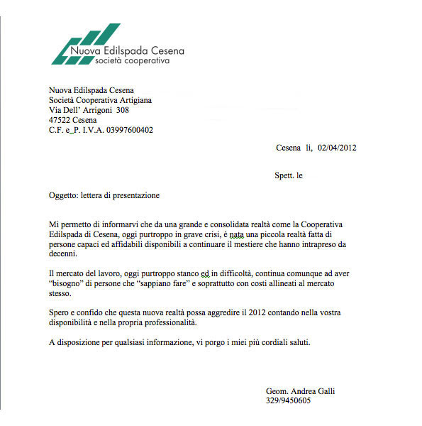 23+ Lettera Di Presentazione Lavoro Coop