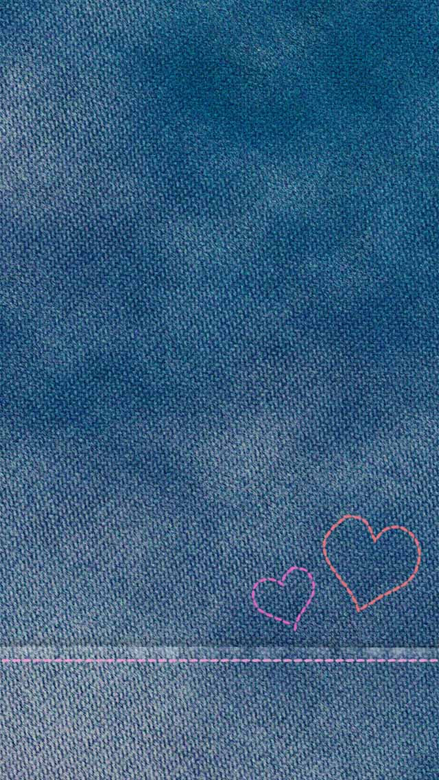 デニム かわいい壁紙forスマホ タブレット