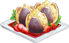 Recipe-Stuffed Figs with Strawberry Sauce