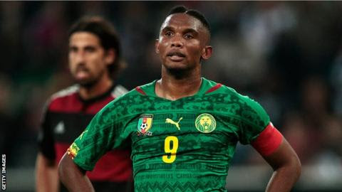 Image result for oyongo bitolo wants samuel eto'o back to the national team
