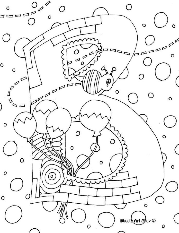Letter Coloring Pages Doodle Art Alley  Stuff To Do  Pinterest