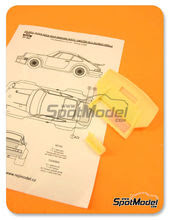 Transkit 1/24 Reji Model - Porsche 911 934 RSR - aleron trasero - resinas para kit de Tamiya TAM24328