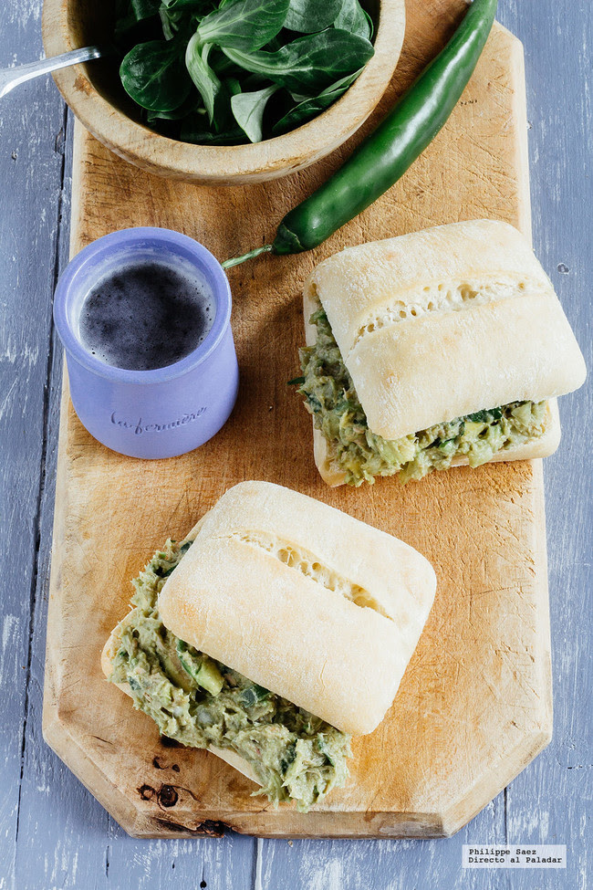 Sandwich Atun Aguacate