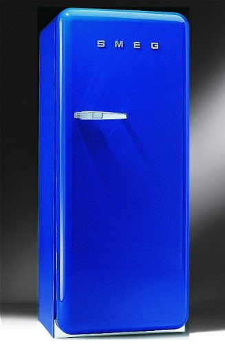 Smeg FAB28RBL1 Standkühlschrank / A++ / 248 L / Blau / mit integriertem Gefrierteil / Rechtsanschlag