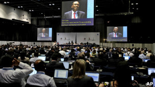 Toure, em discurso na abertura da conferência em Dubai