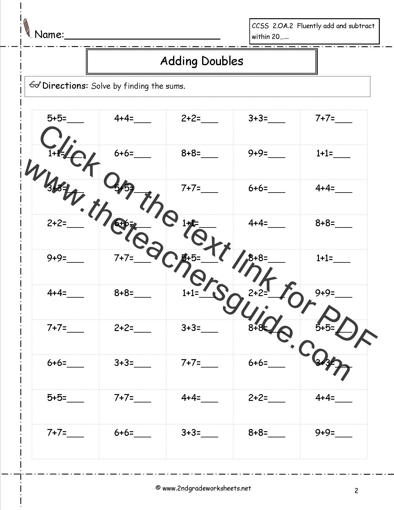 Free Math Worksheets and Printouts