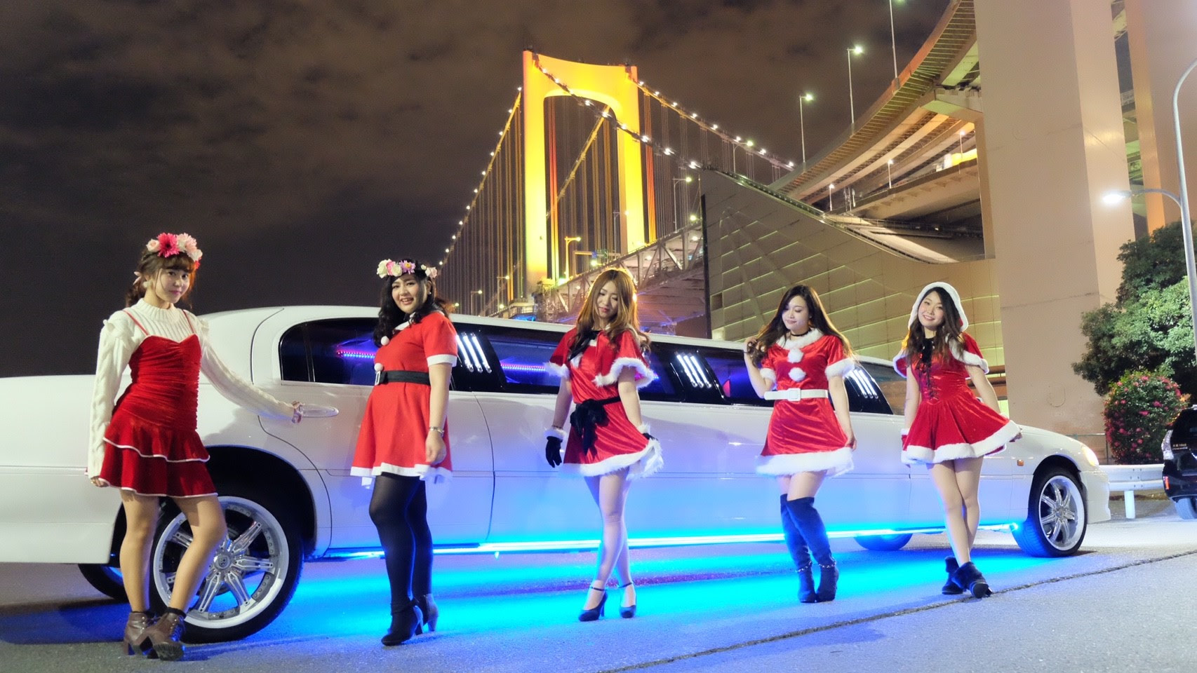 女子会クリスマスパーティー リムジンパーティー編