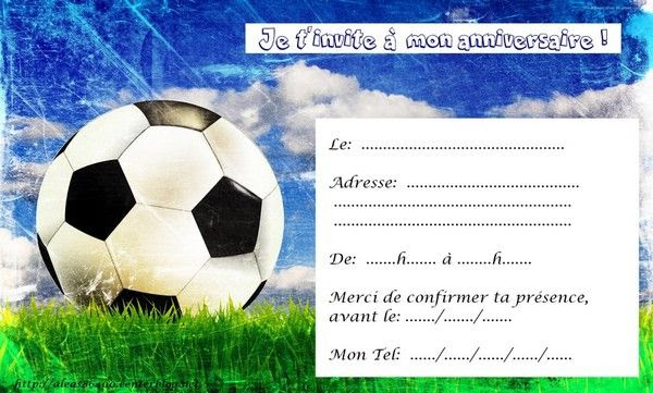 Carte Invitation Foot 05