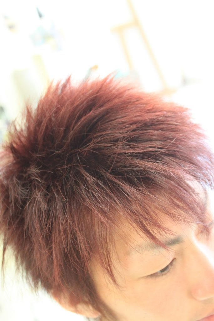 メンズカラー レッドブラウン レッド Men k Hair