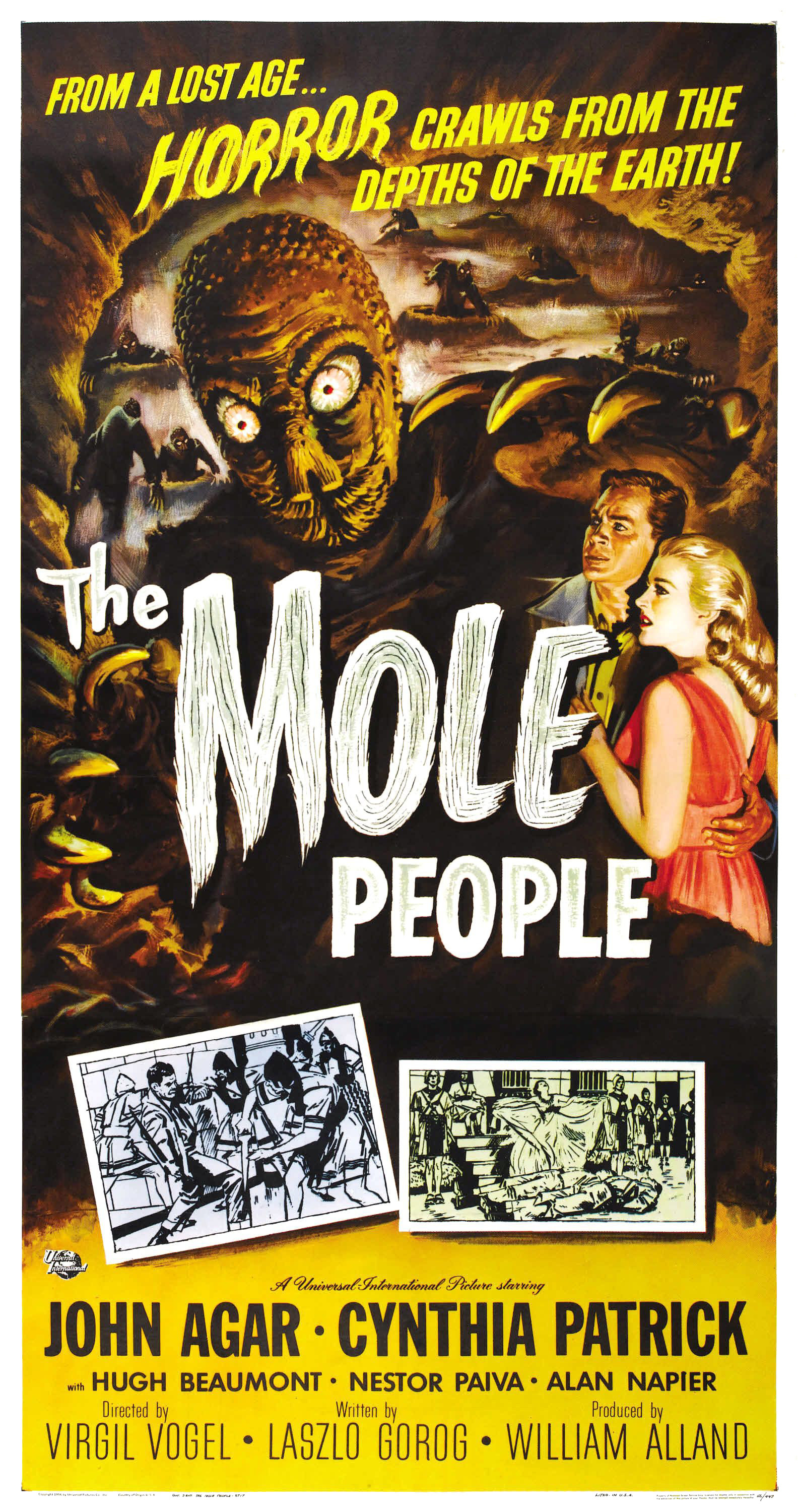Reynold Brown - The Mole People (Universal International, 1956). Three Sheet