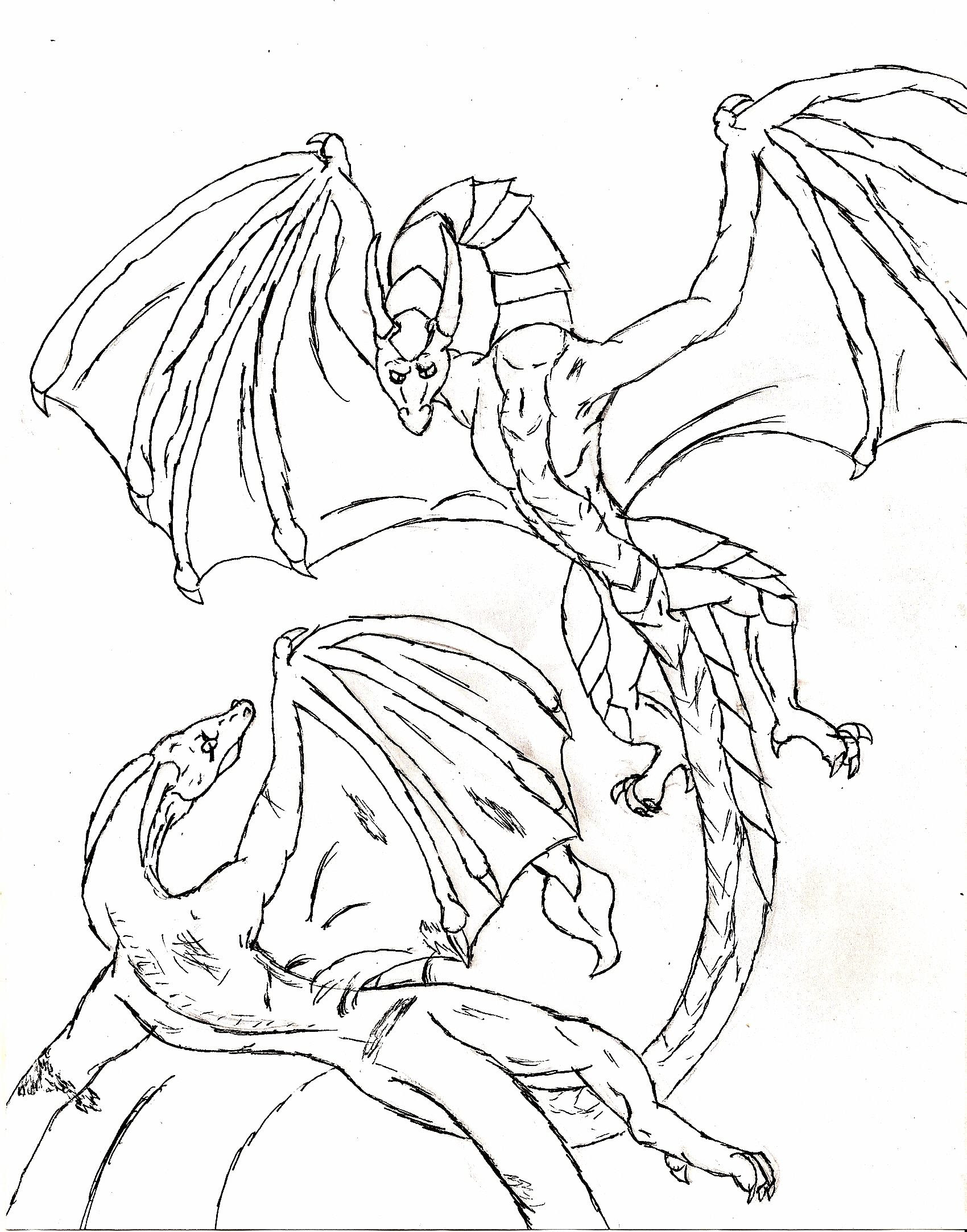 Detailed Dragon Coloring Pages Coloring Home